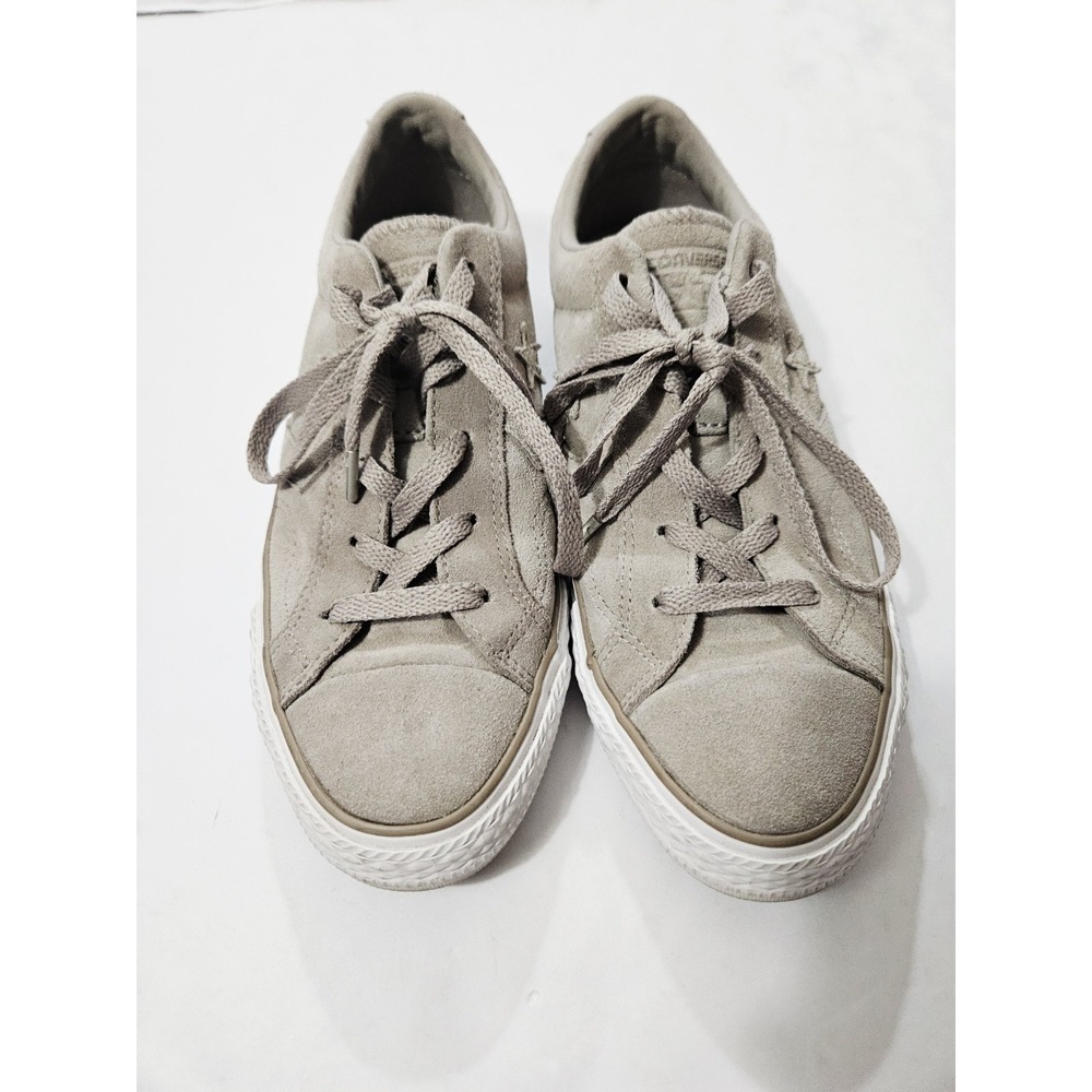 Converse Star Player Oxford Low Suede Shoes Grey Sneakers Womens Size 8 - Picture 3 of 10